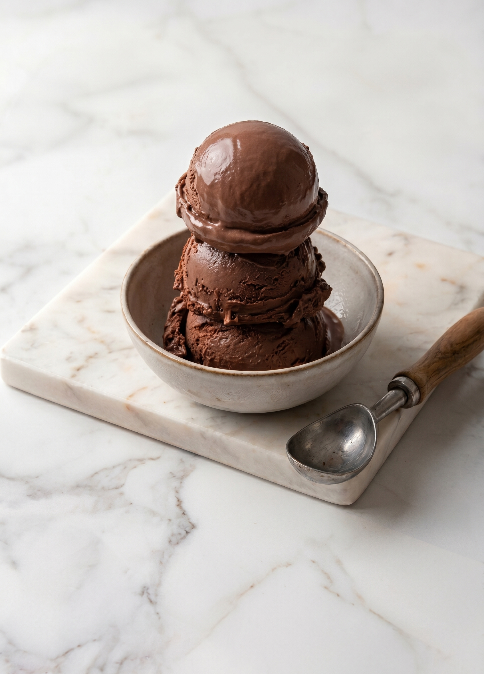 Helado de chocolate